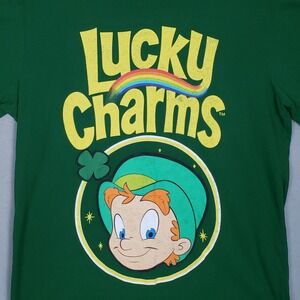 Lucky Charms Leprechaun Graphic Tee Shirt Green Nostalgic Kidcore Size L
